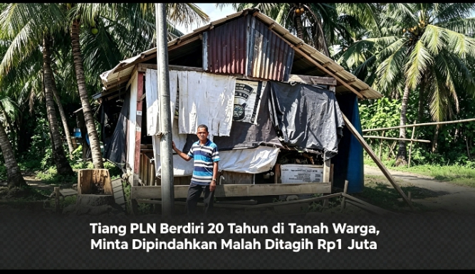 Tiang Listrik Berdiri 20 Tahun di Lahannya, Warga Abdya Keluhkan Biaya Pemindahan Rp1 Juta