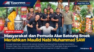 Masyarakat dan Pemuda Alue Bateung Broek Meriahkan Maulid Nabi Muhammad SAW