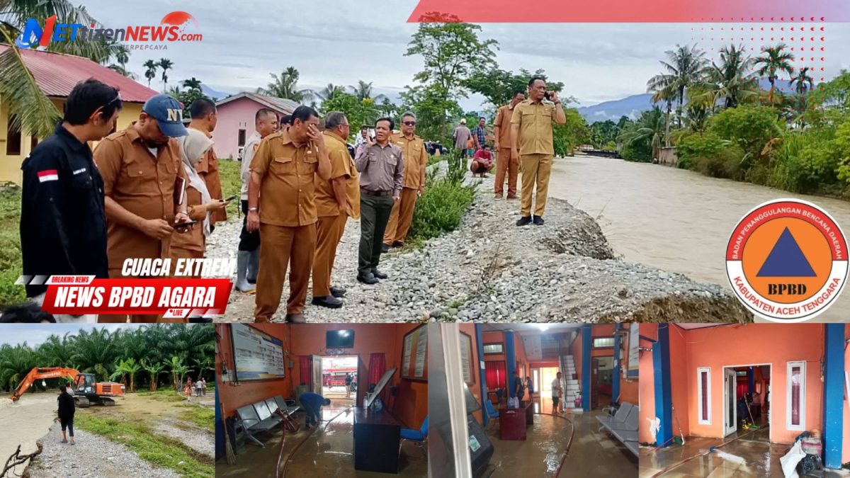 Gedung BPBD Aceh Tenggara Ikut Terendam Banjir, Total 1.387 Jiwa di 4 Kecamatan Terdampak Dilanda Banjir dan Longsor