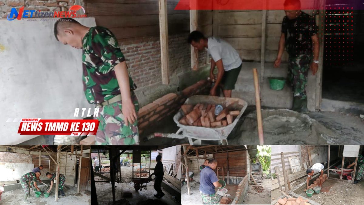 Satgas TMMD Ke-130 Kodim 0108/Agara Mulai Pasang Batu Bata RTLH Warga Lawe Kulok