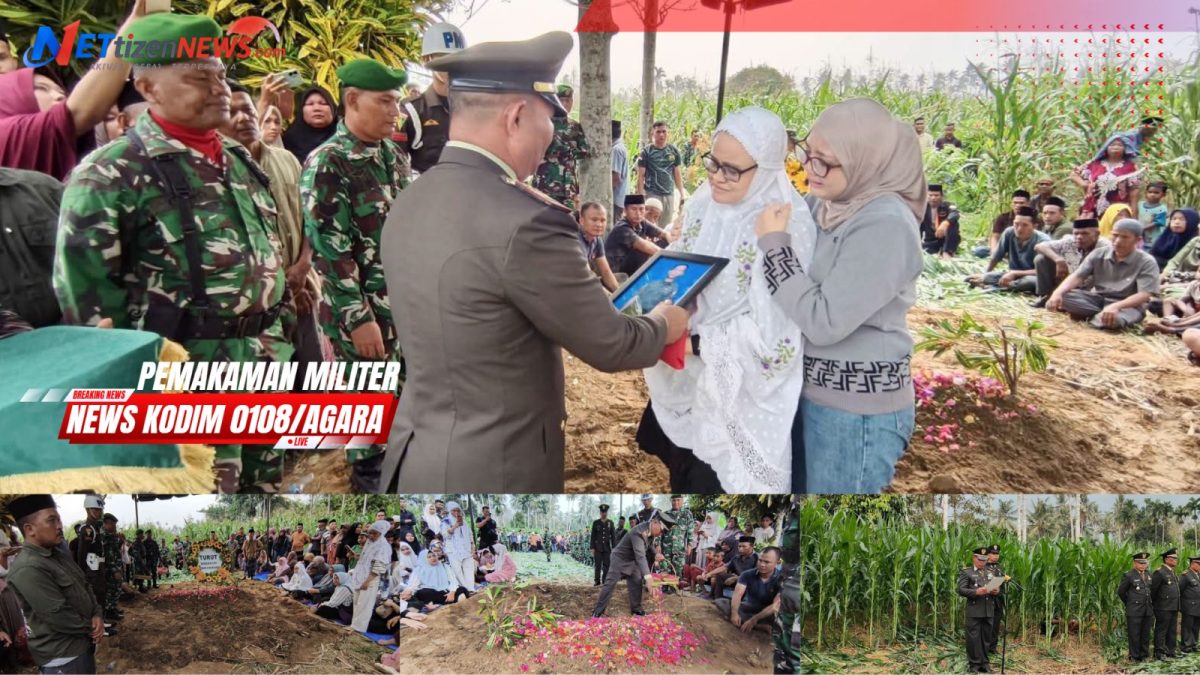 TNI Berduka, Koramil 02/Bambel Pimpin Pemakaman Militer Praka Akram Azhari di Aceh Tenggara