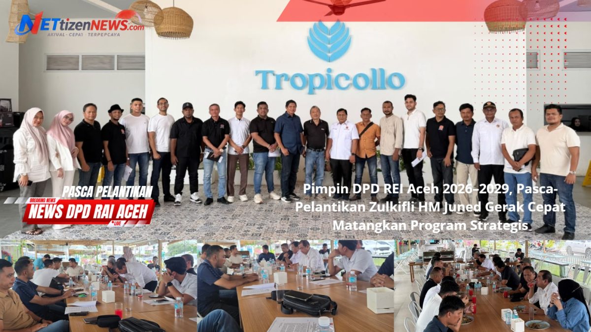 Pimpin DPD REI Aceh 2026–2029, Pasca-Pelantikan Zulkifli HM Juned Gerak Cepat Matangkan Program Strategis
